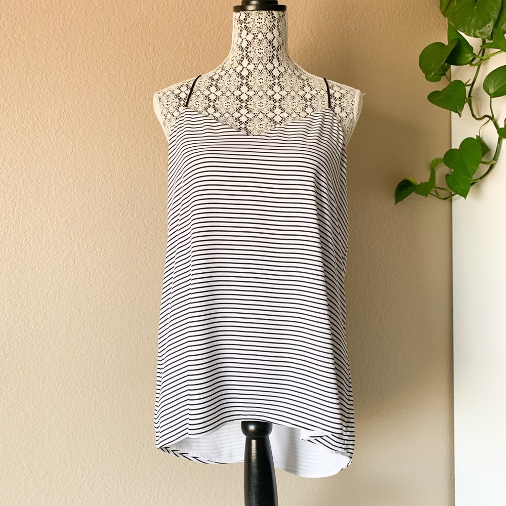 Express Barcelona Reversible Cami, Black White, L